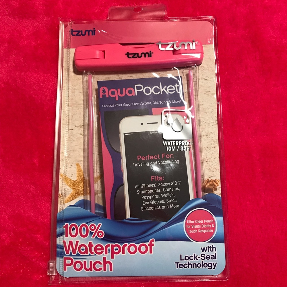 New AquaPocket 100% Waterproof Pouch - Pink